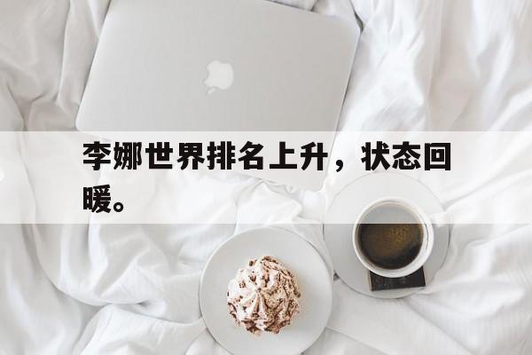 李娜世界排名上升，状态回暖。